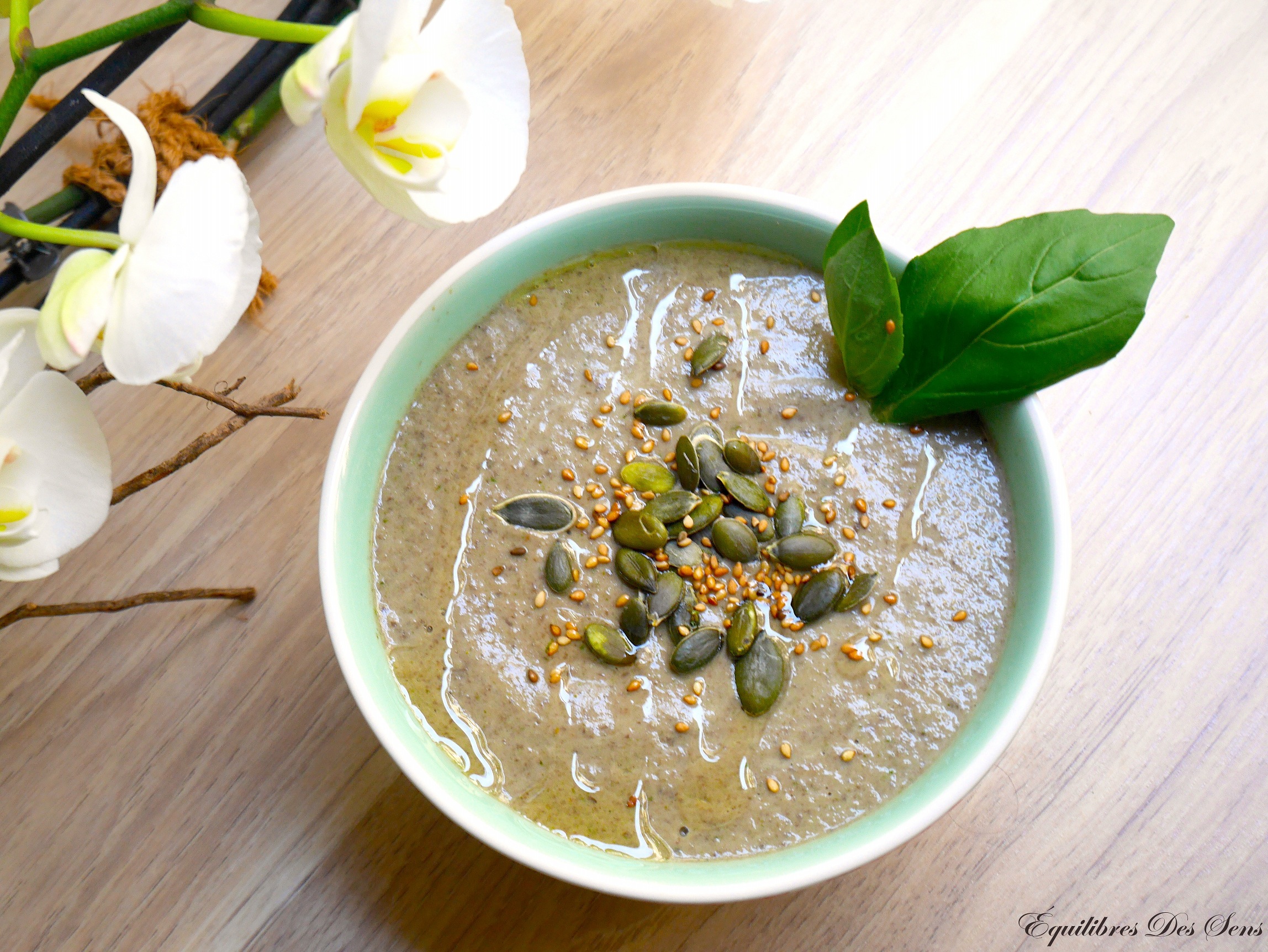 Velouté de champignons à la crème d'épeautre onctueux et savoureux !