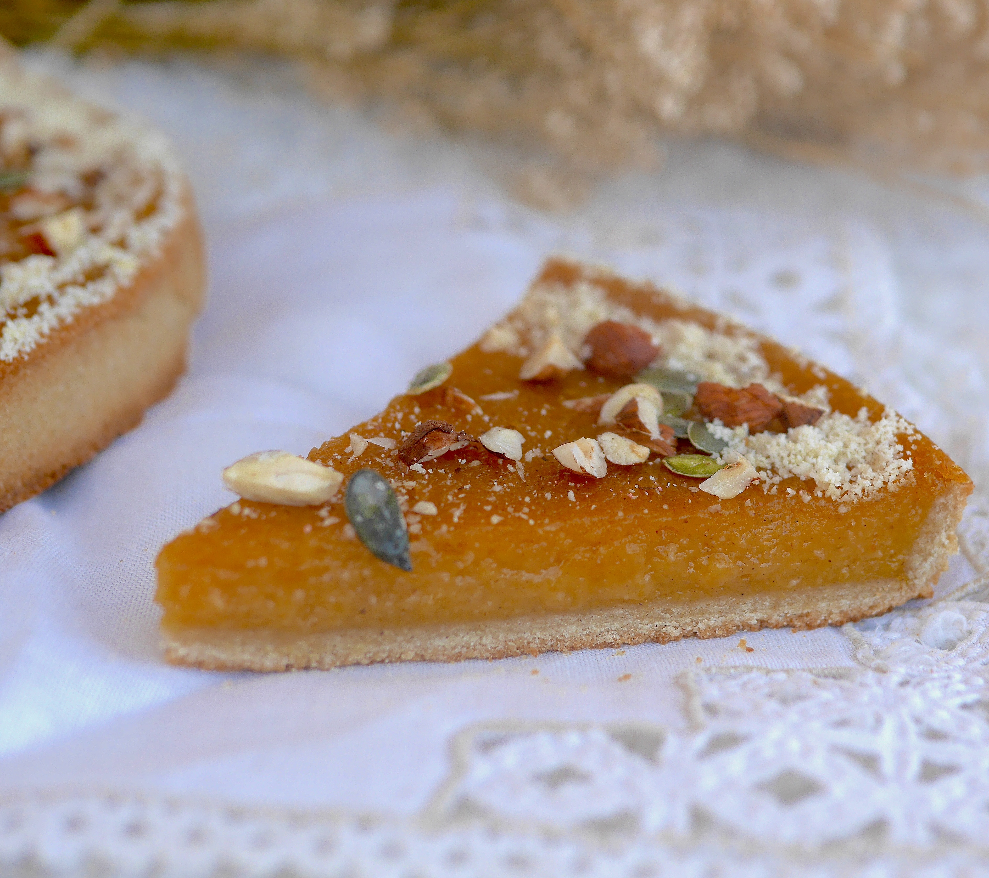 Tarte à la citrouille vegan et sans gluten onctueuse, légère et savoureuse ;-)