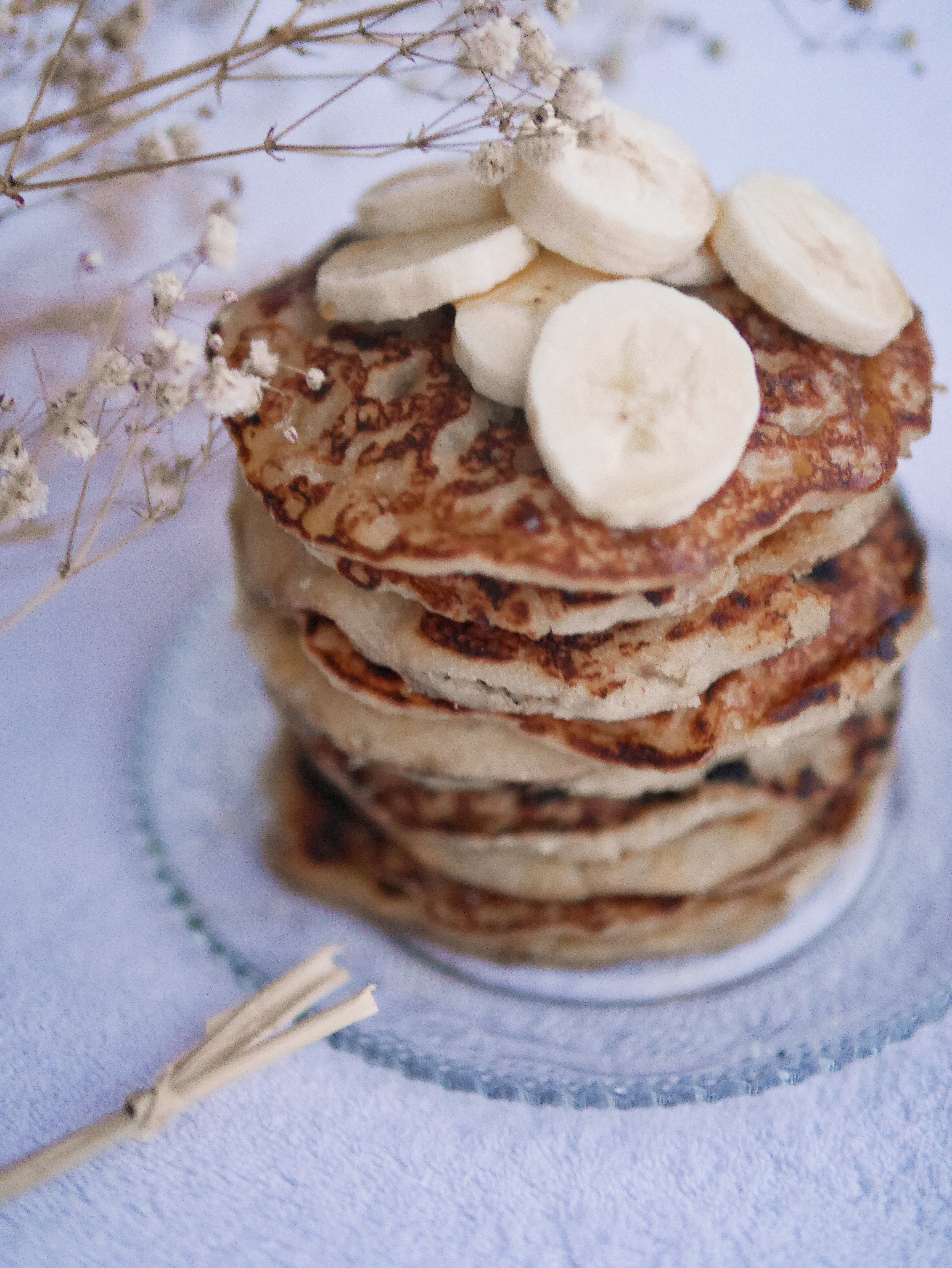 Pancakes moelleux à la banane vegan et sans gluten !